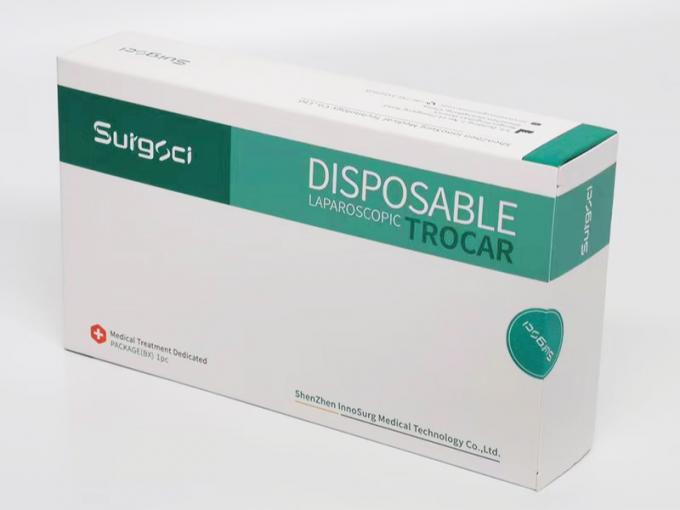 No Valve Olive Shaped Plastic Trocar Disposable Laparoscopic 5mm Trocar 3