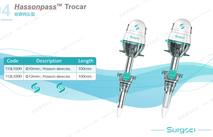 Blunt Tip Hasson Trocars Surgical Laparoscopic Instruments For Laparoscopy Surgery 3