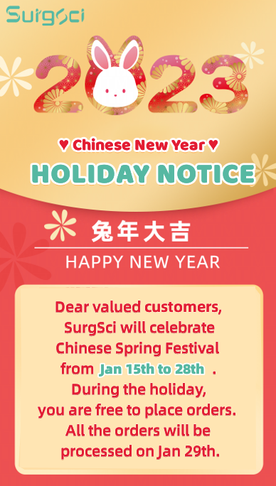 latest company news about Chinese New Year Holiday Notice | SurgSci 0