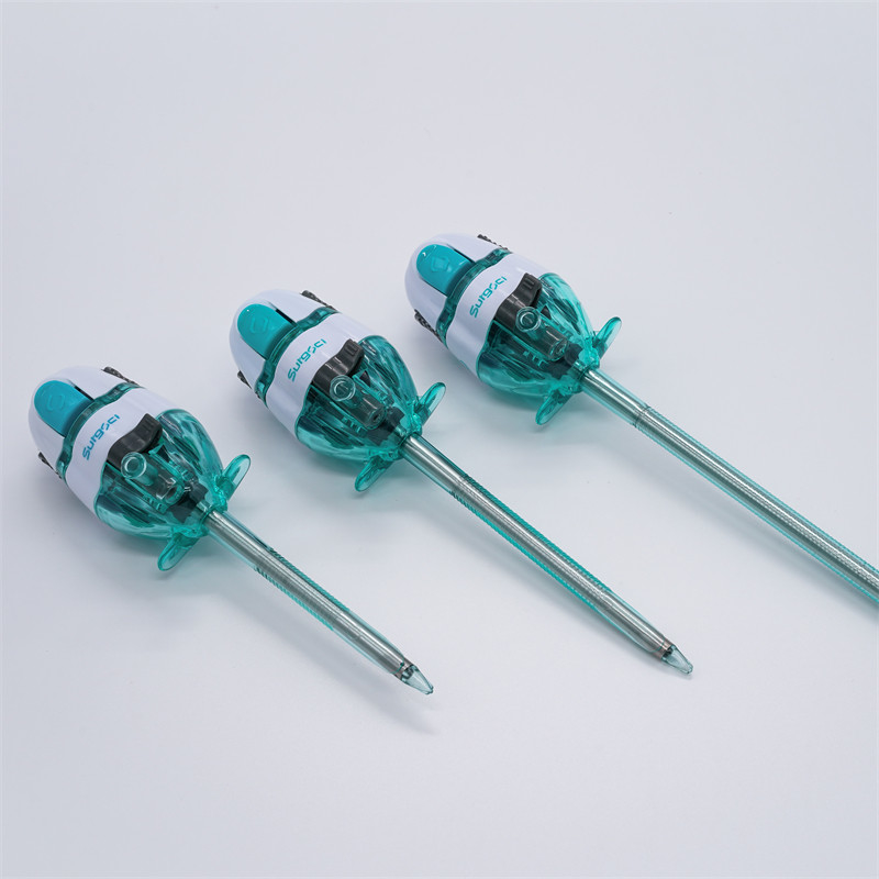 Endoscopic Surgery 5mmx75/100/150mm Disposable Laparoscopic Optical Trocars