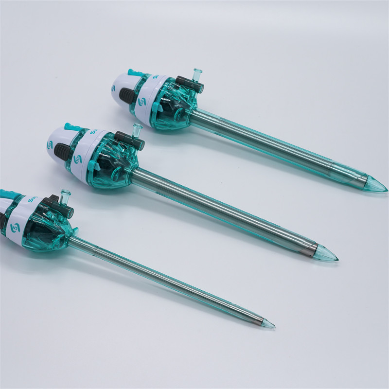 Visual Tip Disposable Laparoscopic Optical Trocar and Cannula 5/10/12mmx150mm