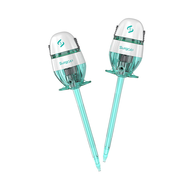 5*100mm Sterile Bladeless Disposable Trocar for Thoracic Surgery Easypass Type Surgsci