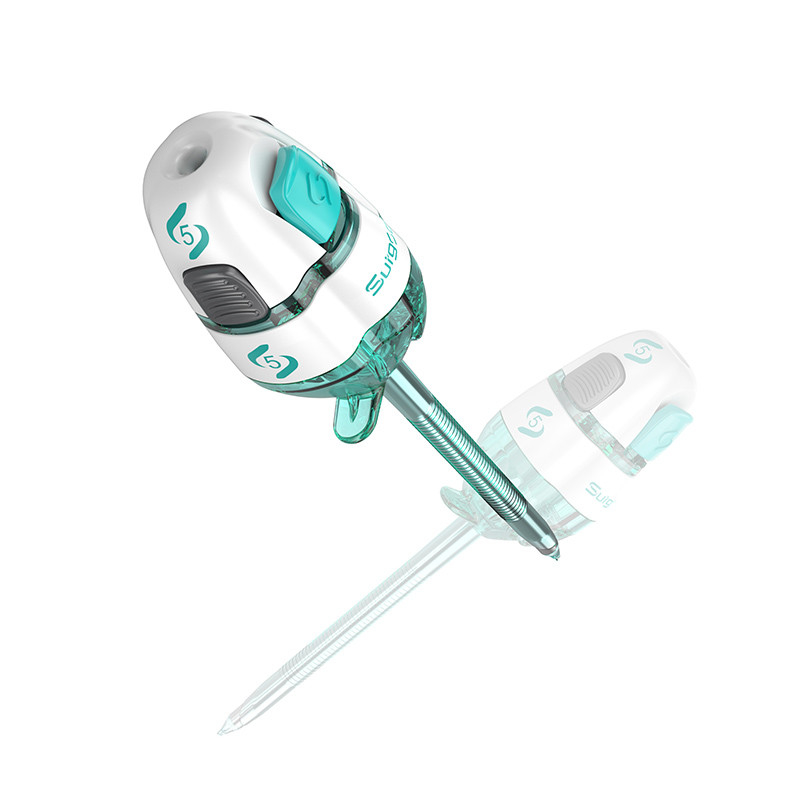 CE Marked 5mm Single Use Laparoscopic Trocar Olive Shaped Top Without Valve