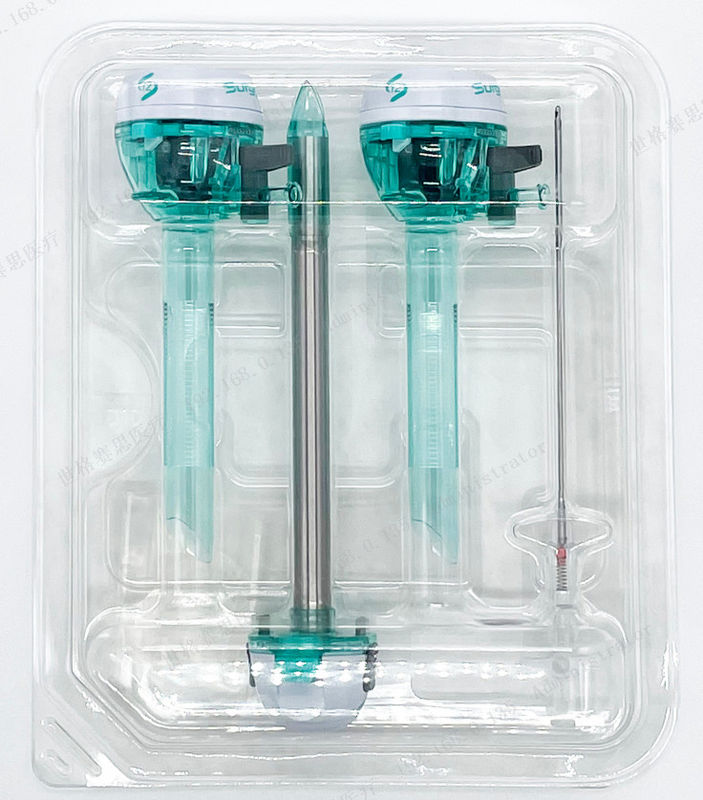 Endoscopic Surgical Instruments Disposable Trocar Set 12mm Optical Trocar Kit