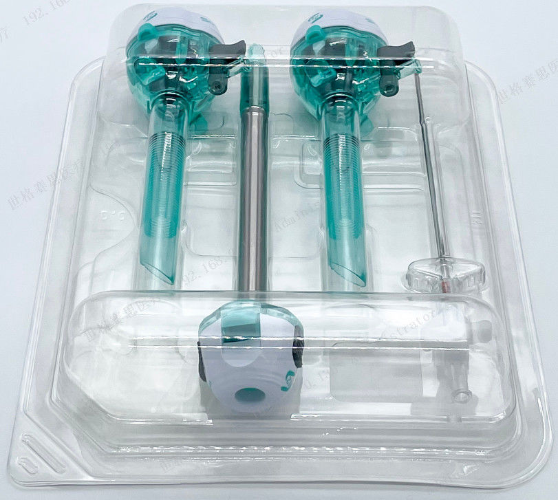 Disposable Optical Trocar Kit 12mm Laparoscopic Trocar Kit with Veress and Pouch