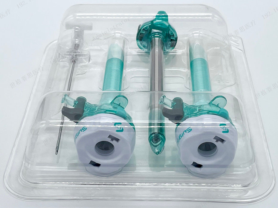 Surgsci Trocar Kit 12mm Abdominal Surgery Sterile Insturments Visible Trocar Kit Optical Trocar Set