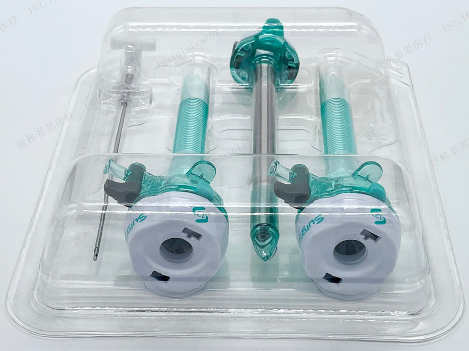 Trocar Kit 12mm Abdominal Surgery Sterile Insturments Visible Trocar Kit Optical Trocar Set